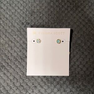 Kendra Scott gold angel blue opal Nola stud earrings